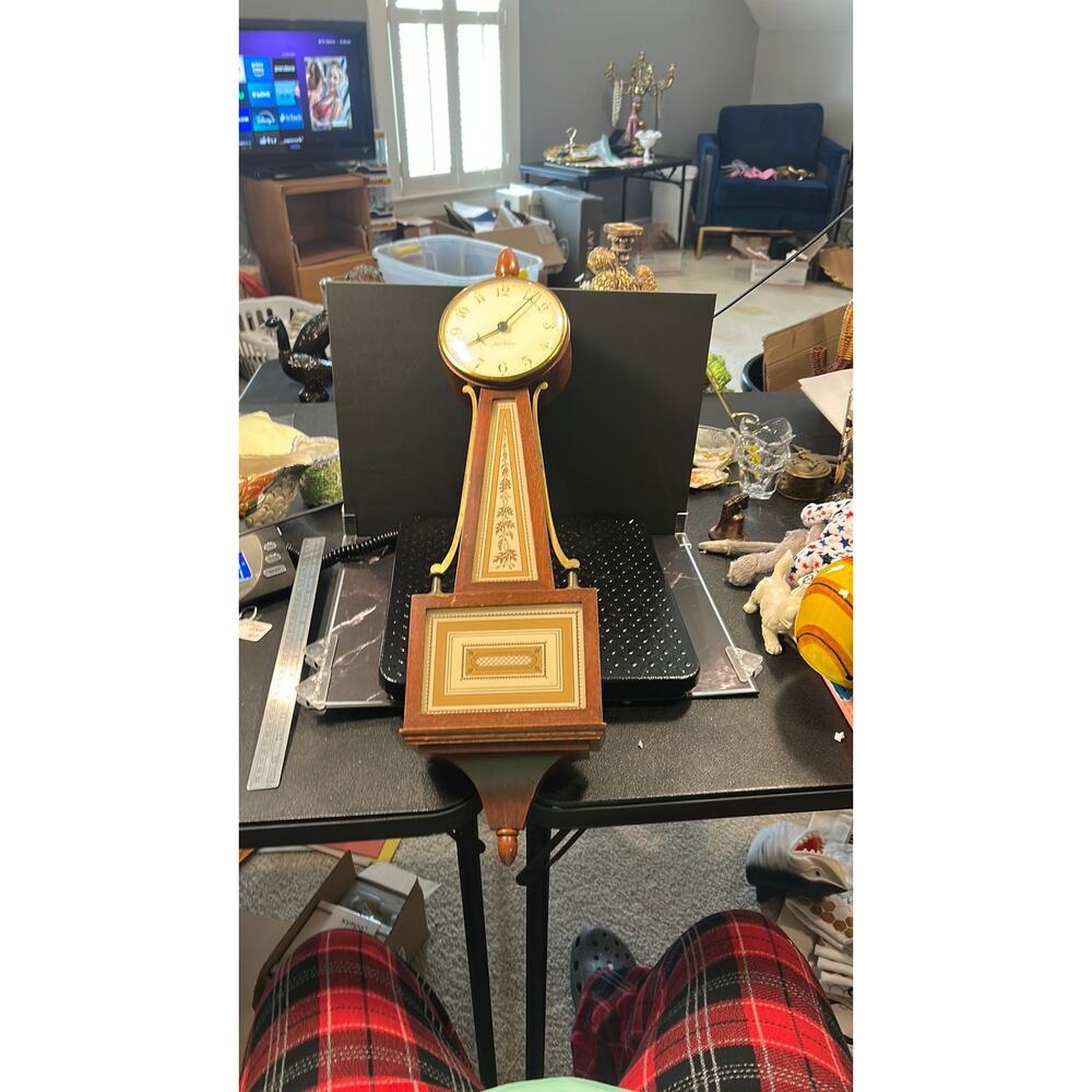 Seth Thomas Homestead Banjo Wall Clock